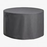 Capa Protetora Para Mesa De Jardim Redonda Otley Cinza Antracite & Ø160 Cm - Sklum