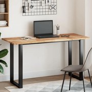 vidaXL Tampo de mesa retangular 140x60x2 cm madeira de acácia maciça