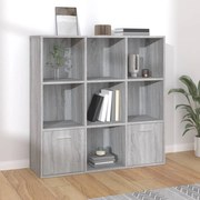 vidaXL Estante 98x30x98 cm cor cinzento sonoma