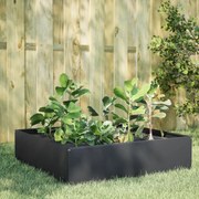 vidaXL Canteiro elevado jardim aço 100x100x25 cm antracite
