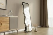 Espelho "Asel" - 50 x 160 x 2,2 cm - Preto - Design Moderno