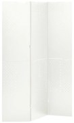 vidaXL Divisória de quarto com 3 painéis aço 120x180 cm branco