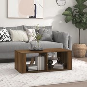 vidaXL Mesa centro 100x50x36 cm derivados de madeira carvalho castanho