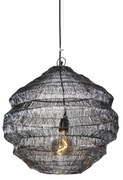 Candeeiro de suspensão oriental preto 45 cm x 40 cm - Vadi Oriental
