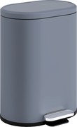 HOMCOM Lixeira Cozinha 30 L Lixeira com Pedal Balde Interno Removível Tampa com Fechamento Suave 36,5x31x61cm Cinza | Aosom Portugal