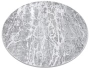 Tapete MEFE moderno  Circulo 6182 Concreto - Structural dois níveis de lã cinza cinzento