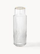 Jarro artesanal com rebordo dourado Aleo, 1 L