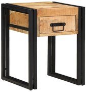 Mesa de Apoio vidaXL 40x40x50 cm Madeira de Mangueira Rústica