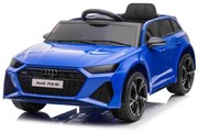 Carro Elétrico infantil Audi RS6 12v, módulo de música, banco em pele, pneus de borracha EVA