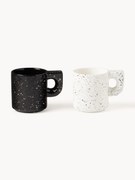 Canecas em porcelana artesanais Aiko, conjunto de 2