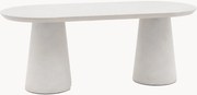 Mesa de jantar oval Pedra, 200 x 90 cm