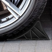 vidaXL Calços para rodas 2 pcs 25x10x11,5 cm plástico