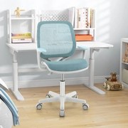 Cadeira de computador infantil giratória de malha com altura ajustável - rosa