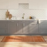 vidaXL Tapete retangular 70x200 cm bambu castanho