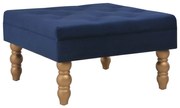 vidaXL Banco 60x60x36 cm veludo azul-marinho