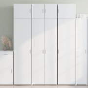 vidaXL Armário de arrumação 70x42,5x225 cm derivados de madeira branco