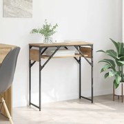 vidaXL MesadeConsola Carvalho Artesanal 75x30x75cm Madeira processada