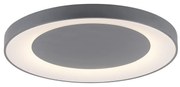 Candeeiro de teto cinzento escuro com LED e comando remoto - Meidan Moderno