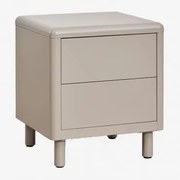 Mesa De Cabeceira De Aço Michigan Moka Brown - Sklum