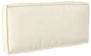 vidaXL Almofada de Palete para Encosto Creme 80 x 40 x 12 cm - Tecido Oxford