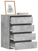vidaXL Cómoda 60x41x76 cm derivados de madeira cinzento cimento