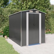 vidaXL Abrigo de jardim 192x274x223 cm aço galvanizado antracite