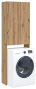 vidaXL Armário máquina lavar roupa 64x25,5x190 cm carvalho artisiano