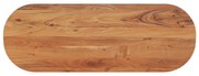 vidaXL Tampo de mesa oval 140x50x3,8 cm madeira de acácia maciça