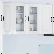 vidaXL Armário de Cozinha Kalmar 2 pcs Branco Brilhante