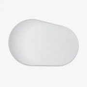 Espelho De Parede Oval Para Casa De Banho Com Luz Led E Antivapor Riben ↔︎ 100 Cm - Sklum