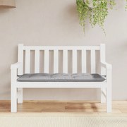 vidaXL Almofadão p/ banco de jardim 120x50x7 cm tecido oxford cinza