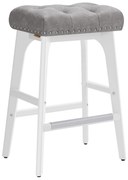 Banquetas de bar modernas para a cozinha com assento acolchoado | VASAGLE | 44 x 32 x 66 cm | LBC085G01.