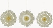 Ornamentos de Natal artesanais Stelle, conjunto de 3