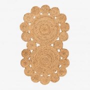 Tapete De Juta Natural 95x60 Cm Otilie Yute - Sklum