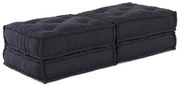 vidaXL Puff Modular 2 Peças em Tecido Antracite