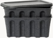 Caixas em polpa de papel Pulp, P 18 cm, conjunto de 2