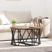 vidaXL Mesa de centro Madeira antiga 80 x 80 x 42 cm
