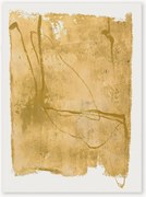 Quadro em tela pintado à mão Yellow Layer