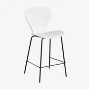 Em Um Banco Alto. ↑65 Cm & Negro & Polipropileno Branco & Polipropileno - Sklum