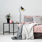 Candeeiro de Pé Lik – Preto e Dourado – 35 x 30 cm