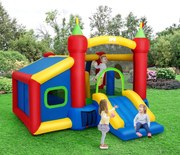 Castelo Insuflável Castelo Infantil Insuflável com Escorrega Sem Compressor 380x305x215cm