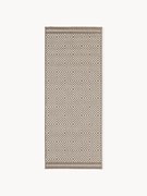 Passadeira reversível para exterior com padrão de losangos Reddy