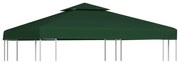 Cobertura de substituição p/ gazebo 310 g/m² verde 3x3 m