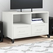 Móvel de TV 68x39x43,5 cm aço branco