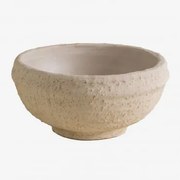 Cuenco Decorativo Em Terracota Yacono Branco Pedra - Sklum