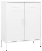 vidaXL Armário de arrumação aço 80x35x101,5 cm branco