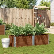 vidaXL Vaso/floreira para jardim 150x50 cm pinho maciço castanho