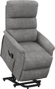 HOMCOM Poltrona Relax Reclinável Elétrica Poltrona Levanta Pessoas com Controlo Remoto e Bolso Lateral 66x90x96 cm Cinza | Aosom Portugal