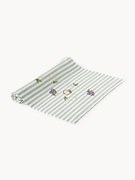 Corredor de mesa às riscas com motivos bordados Melony