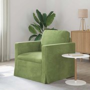 vidaXL Sofá Verde Claro 78 x 78 x 80 cm Veludo